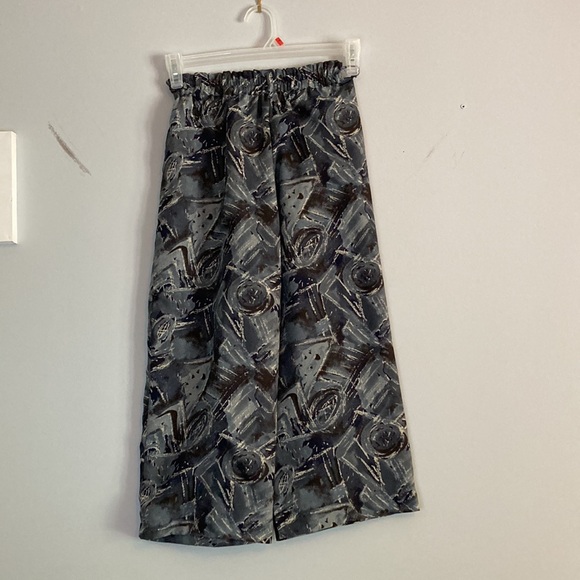 💐Vintage wide leg crop pant with abstract print - Picture 3 of 7